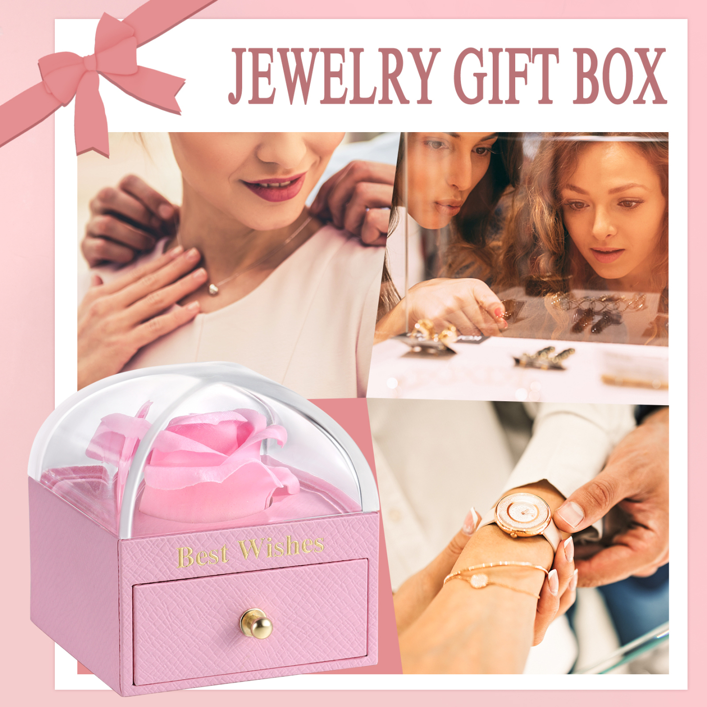 Enchanted Rose Jewelry Box Gift Package