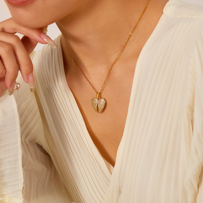 👼Angel Wings Necklace Personalized with Name Angel Locket Heart Necklace