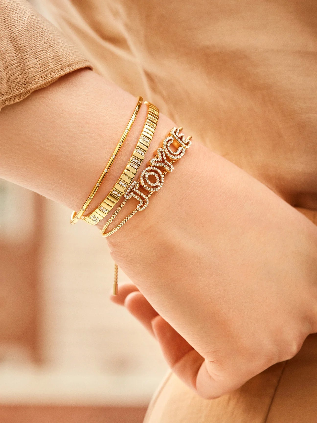 Bubble Name Bracelets