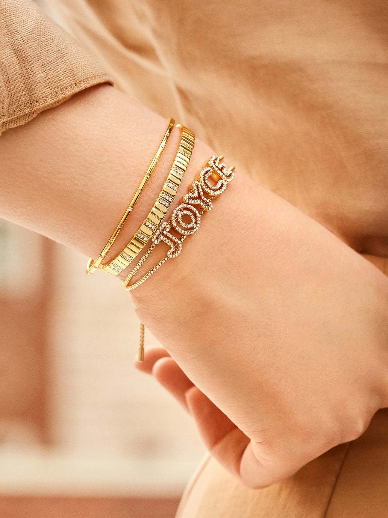 Bubble Name Bracelets