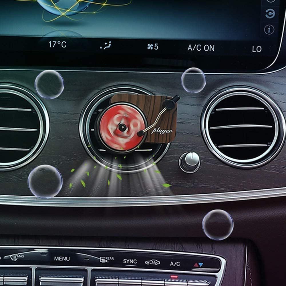 Car Air Freshener, Phonograph Record Player Design Turntable Diffuser