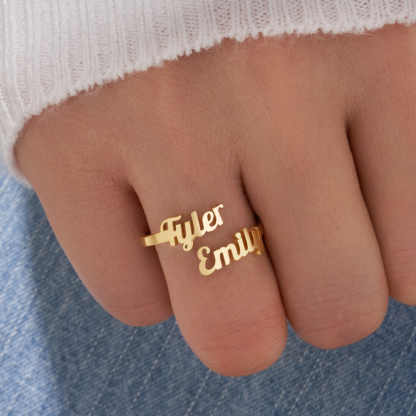 Double Name Ring