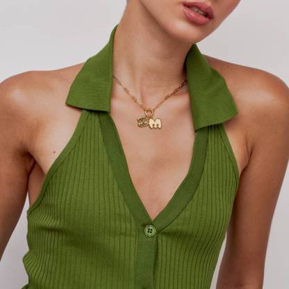 Bubble Up Initial Necklace