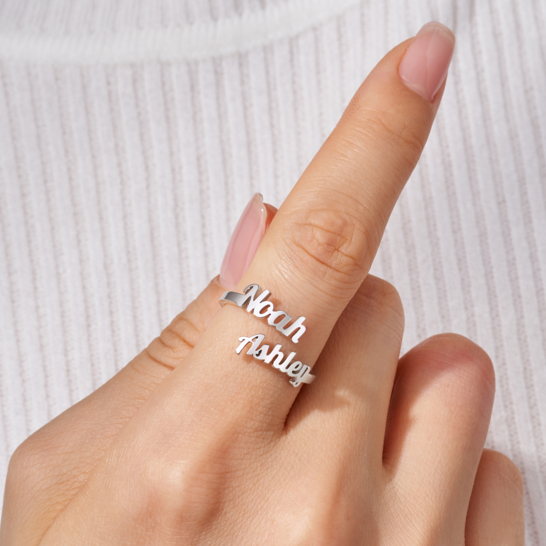 Double Name Ring