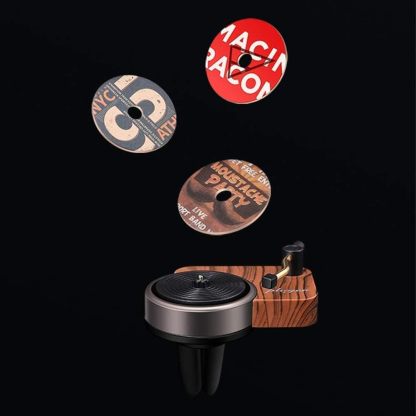 Car Air Freshener, Phonograph Record Player Design Turntable Diffuser