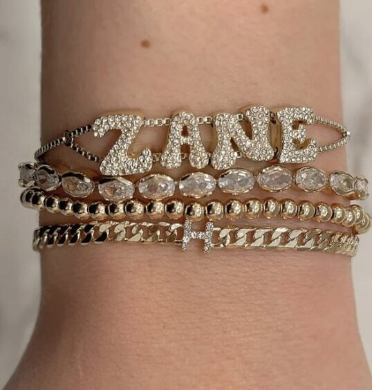 Bubble Name Bracelets