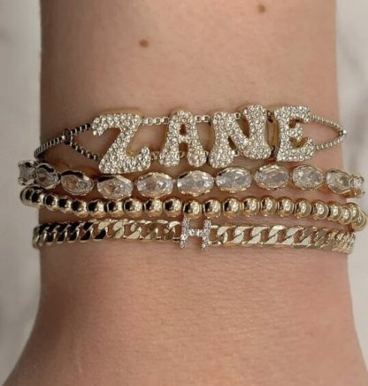 Bubble Name Bracelets