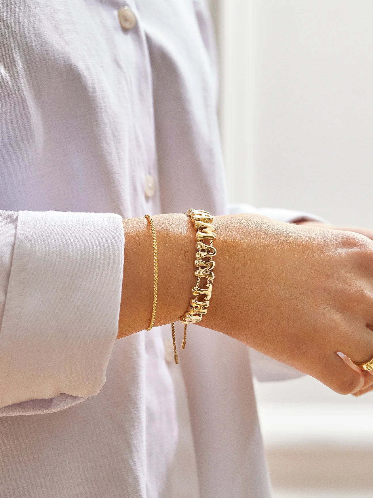 Bubble Name Bracelets