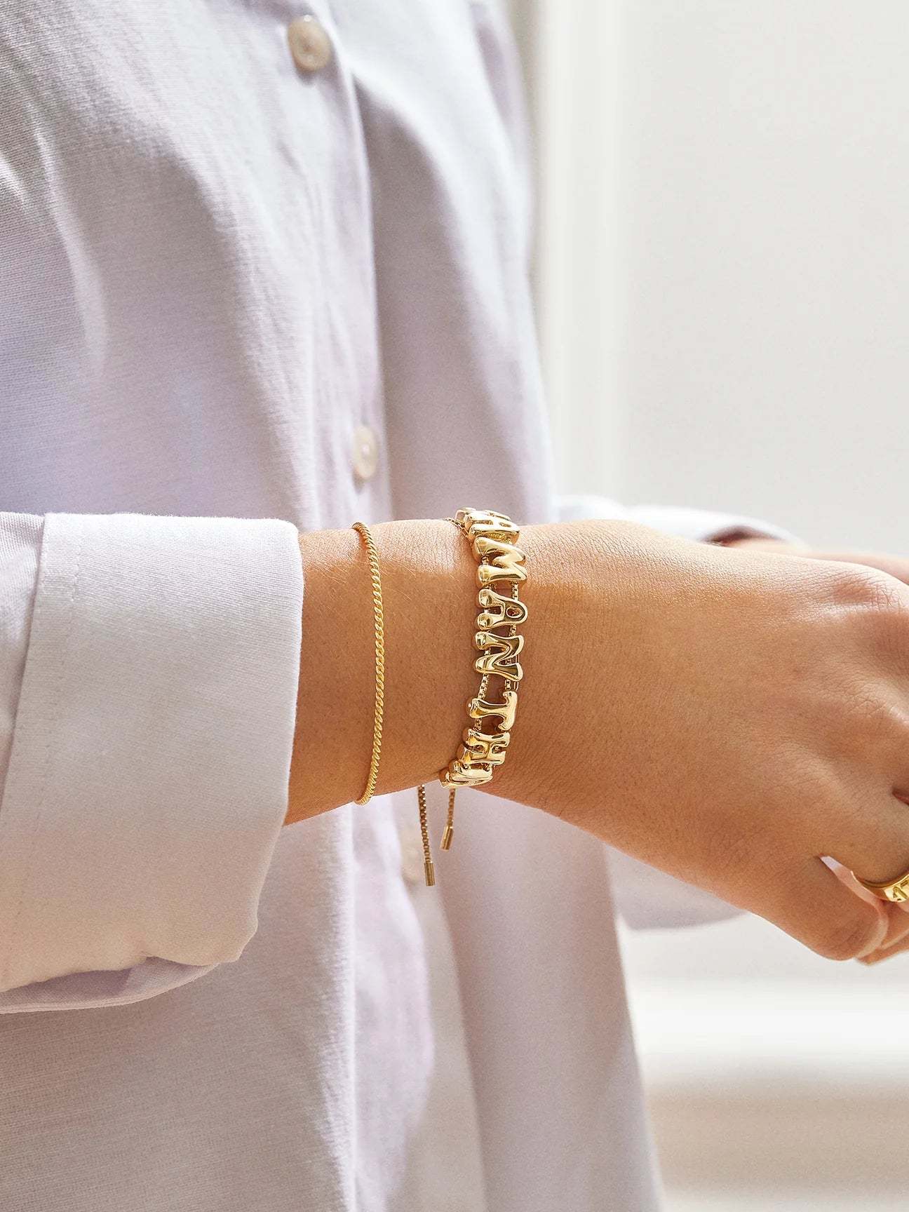 Bubble Name Bracelets