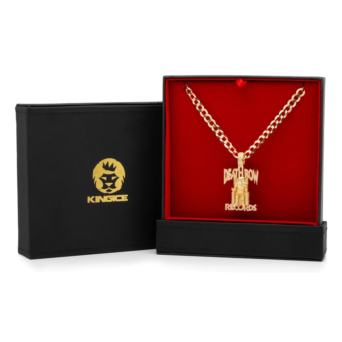 Hip Hop Death Row Records - Iced Logo Necklace