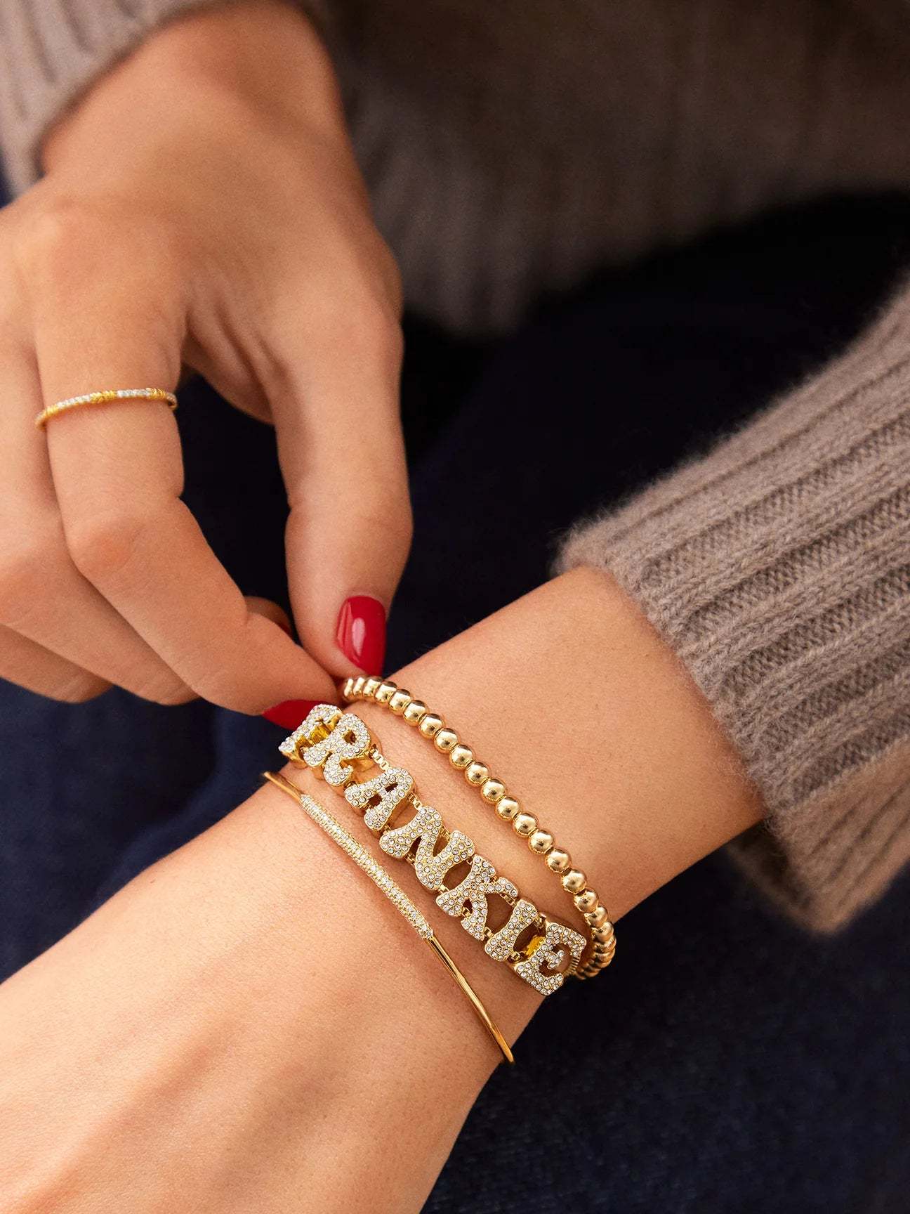 Bubble Name Bracelets