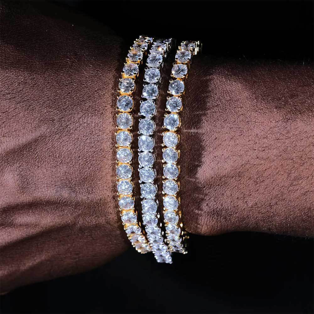 Tennis Bracelet Trendy Brand Hip Hop Men's Bracelet