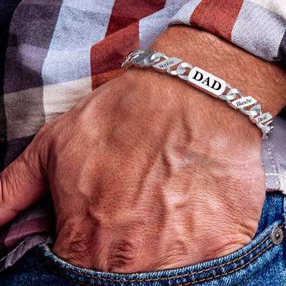 Mother's Day Gift DAD and MOM Cuban Link Bracelet