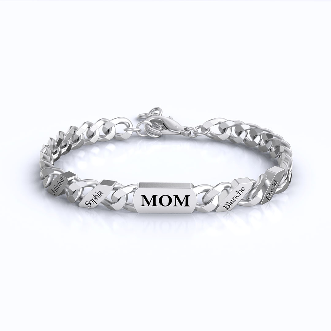 Father's Day Mother's DayCustom Fashion Name Chain Bracelet For Women