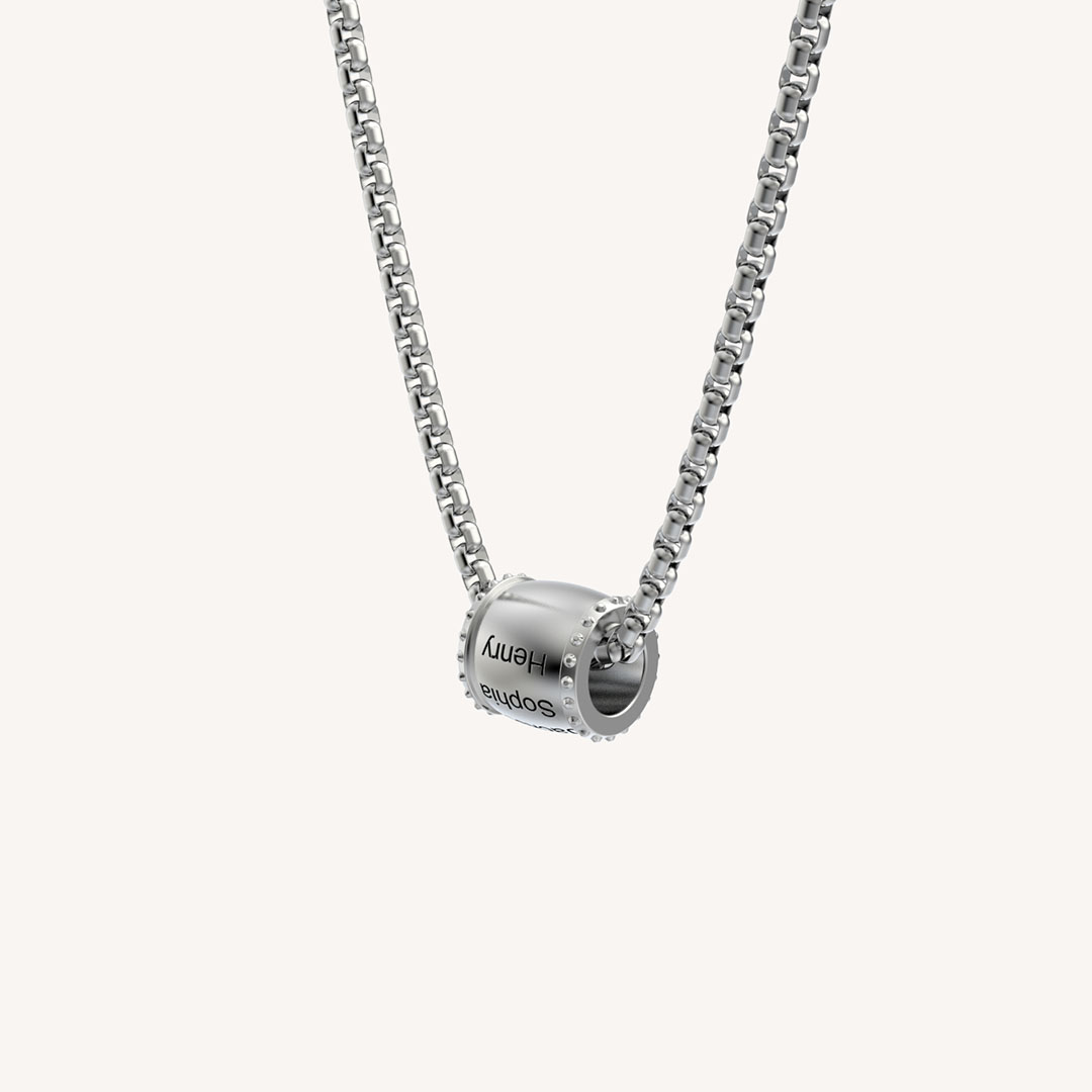 Personalized DAD necklace customized with 1-8 family members' names