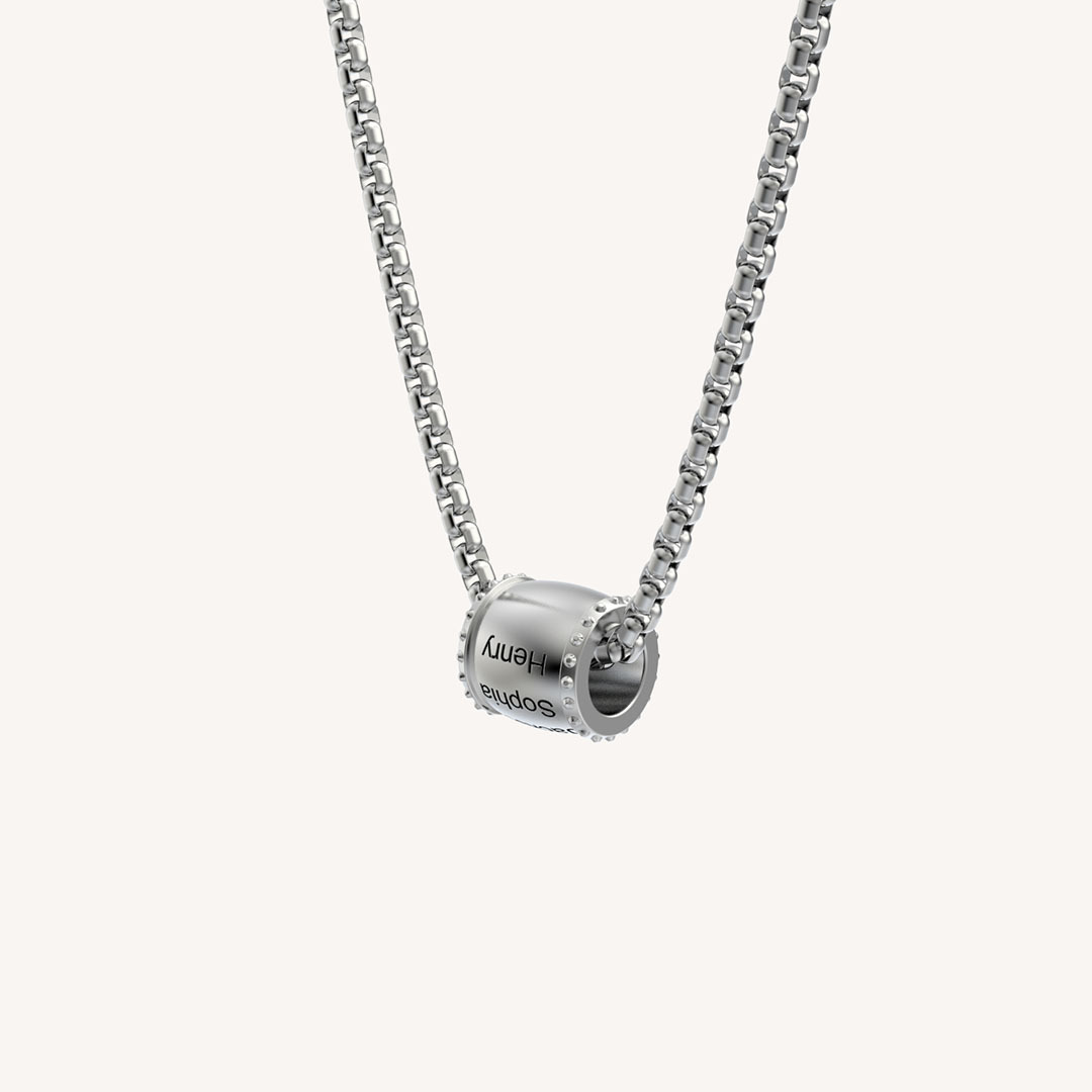 Personalized DAD necklace customized with 1-8 family members' names
