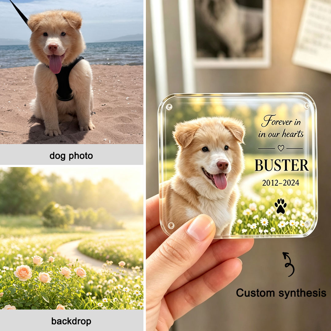 Personalized Pet Memorial Fridge Magnet