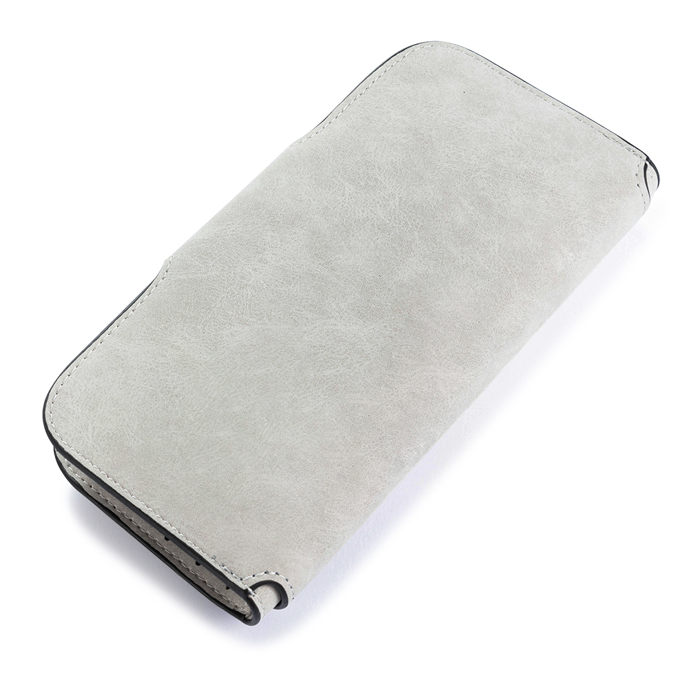 Long Style Photo Wallets Custom Inscription Photo Engraved Wallet Grey