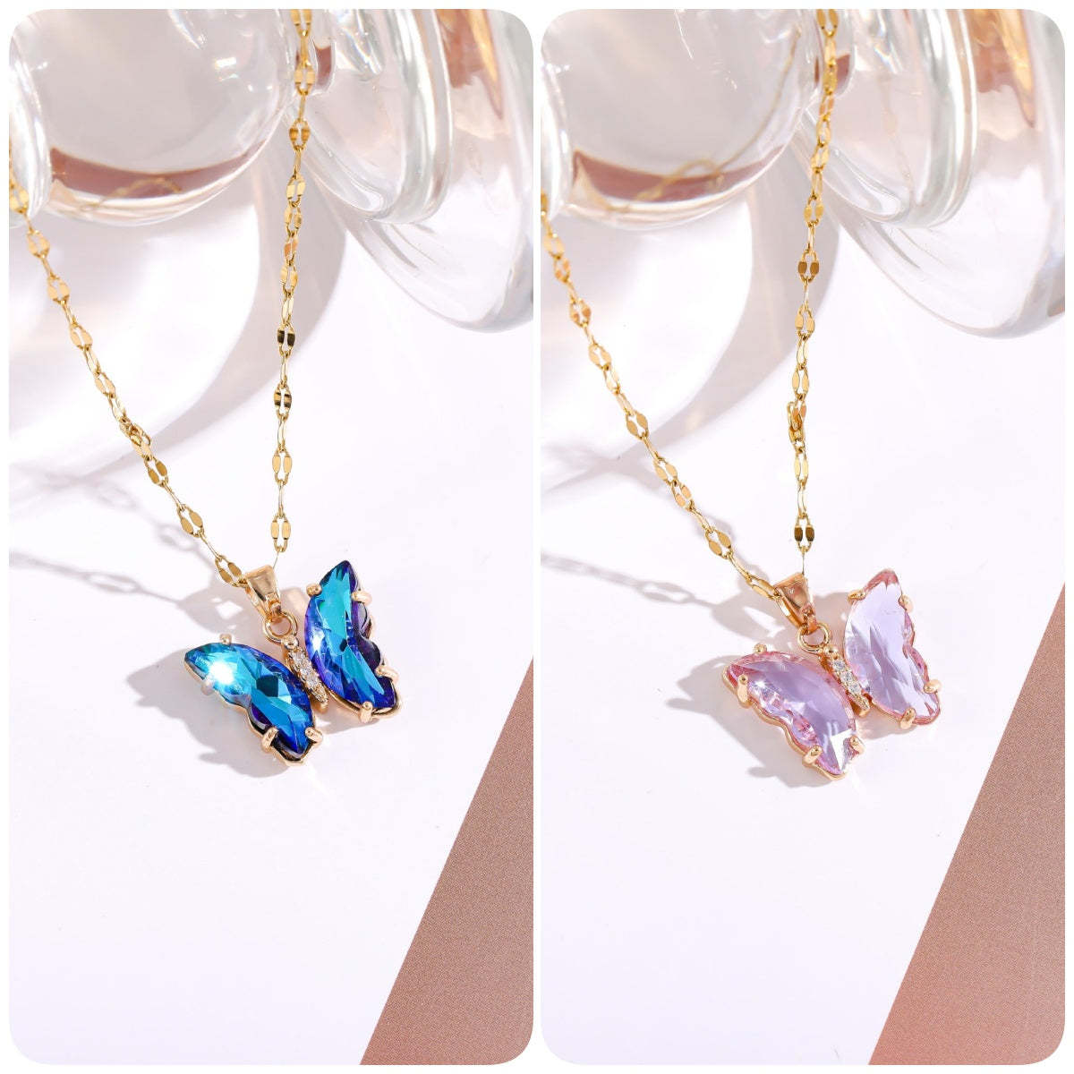 🔥BUY 1 GET 1 FREE-Crystal Butterfly Necklace