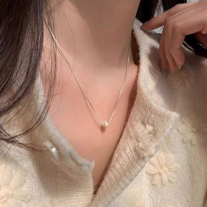 Sereney 10th Birthday Gifts for Girl Sterling Silver Pink Pearl Necklace as Gifts for 10 Year Old, Adjustable Length 10 Birthday Ideas for Teens Trendy 2025