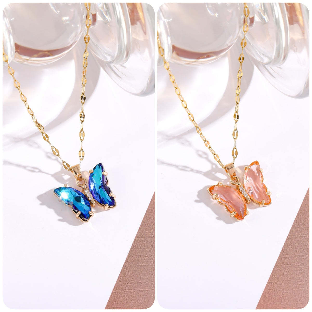 🔥BUY 1 GET 1 FREE-Crystal Butterfly Necklace