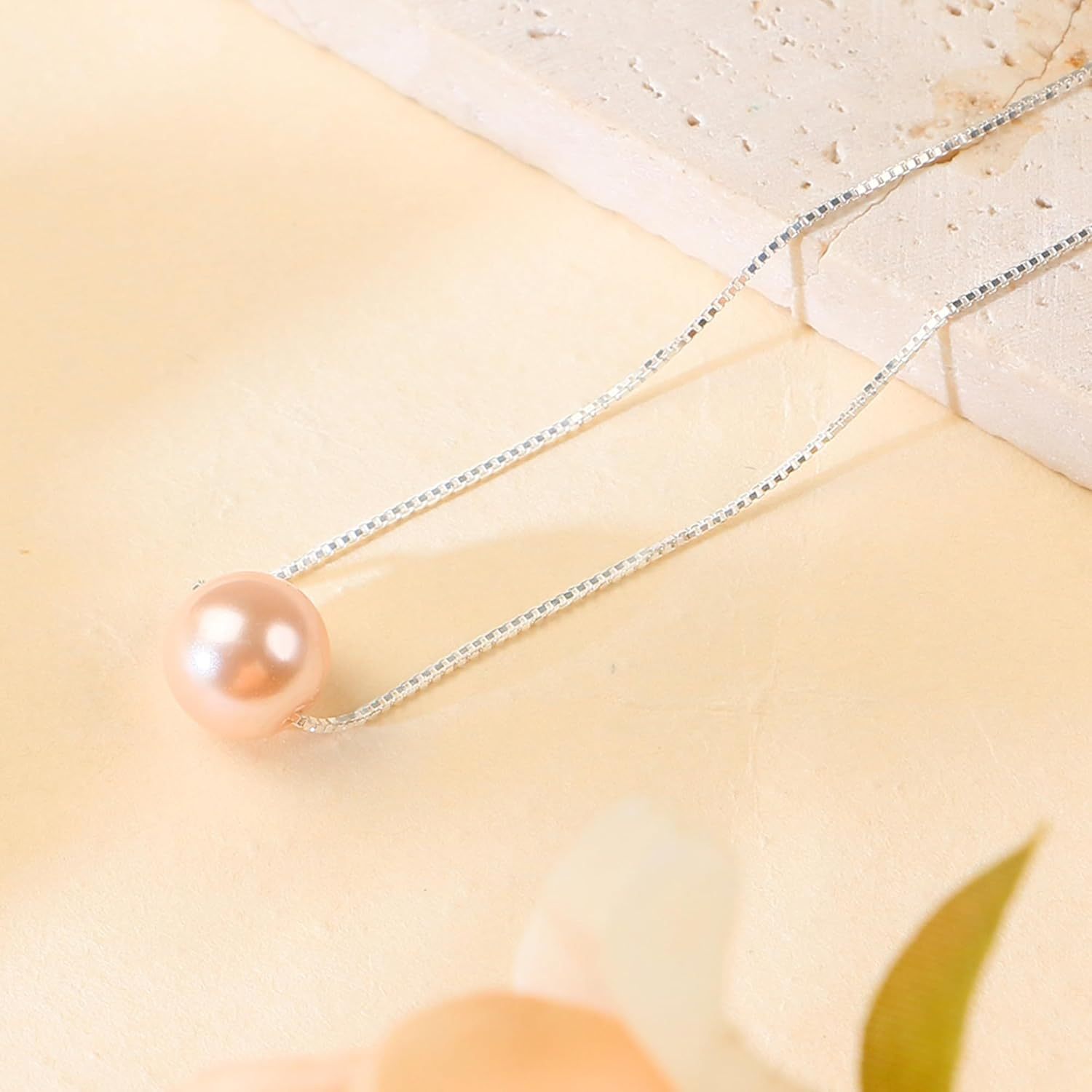Sereney 10th Birthday Gifts for Girl Sterling Silver Pink Pearl Necklace as Gifts for 10 Year Old, Adjustable Length 10 Birthday Ideas for Teens Trendy 2025