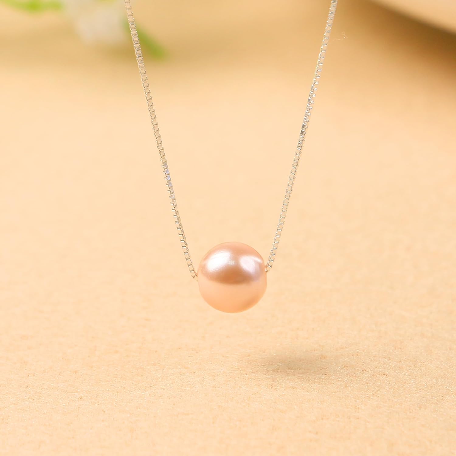 Sereney 10th Birthday Gifts for Girl Sterling Silver Pink Pearl Necklace as Gifts for 10 Year Old, Adjustable Length 10 Birthday Ideas for Teens Trendy 2025