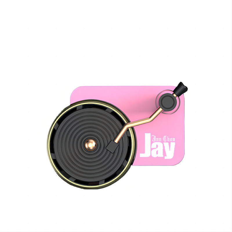 Car Air Freshener, Phonograph Record Player Design Turntable Diffuser