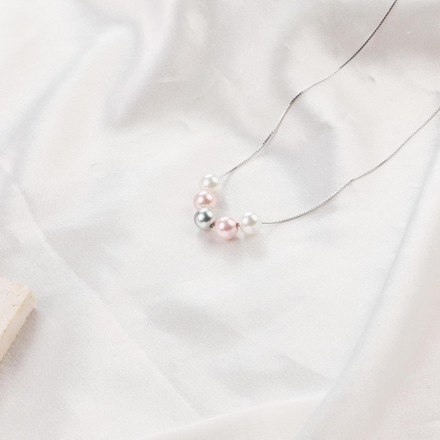 Sereney 10th Birthday Gifts for Girl Sterling Silver Pink Pearl Necklace as Gifts for 10 Year Old, Adjustable Length 10 Birthday Ideas for Teens Trendy 2025