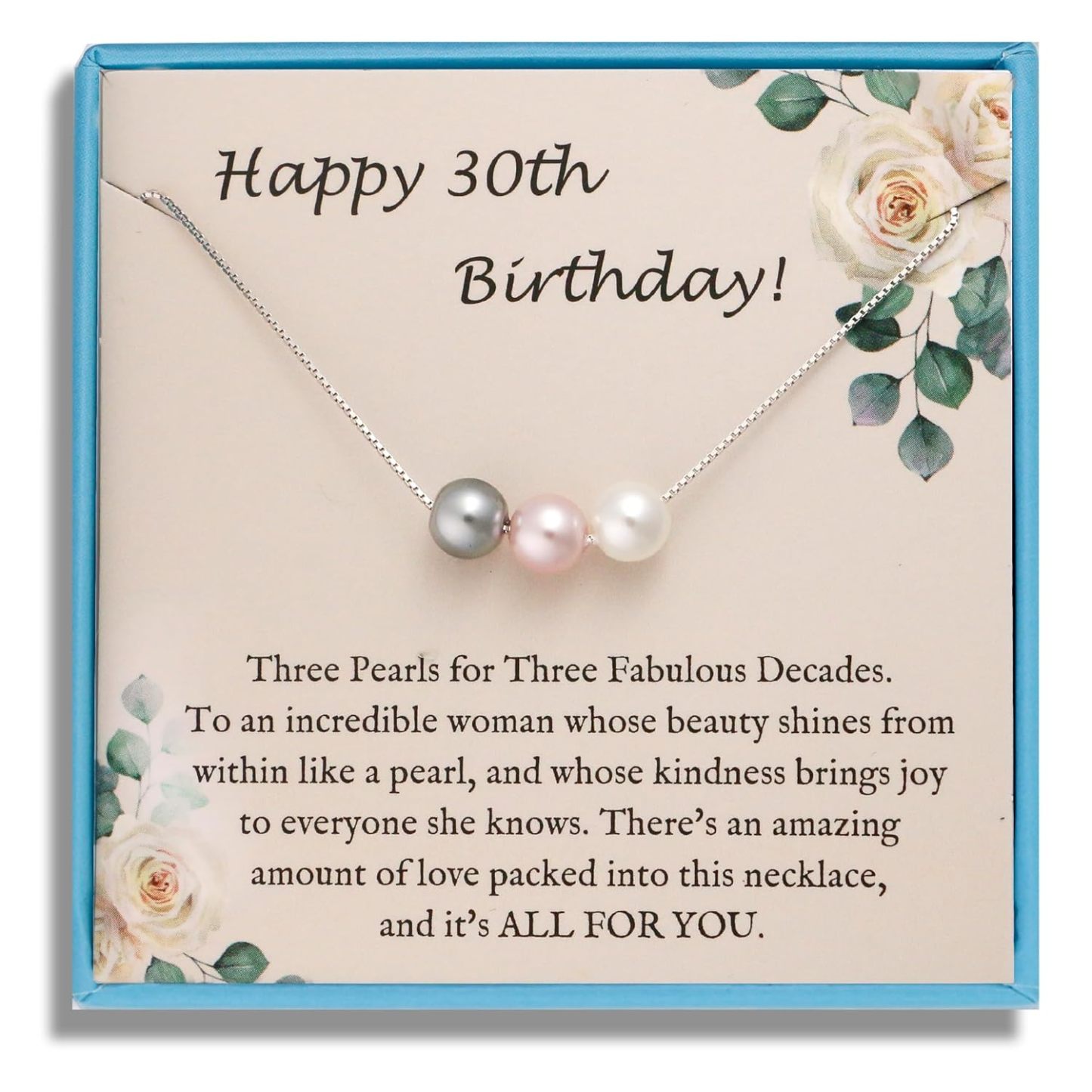Sereney 10th Birthday Gifts for Girl Sterling Silver Pink Pearl Necklace as Gifts for 10 Year Old, Adjustable Length 10 Birthday Ideas for Teens Trendy 2025