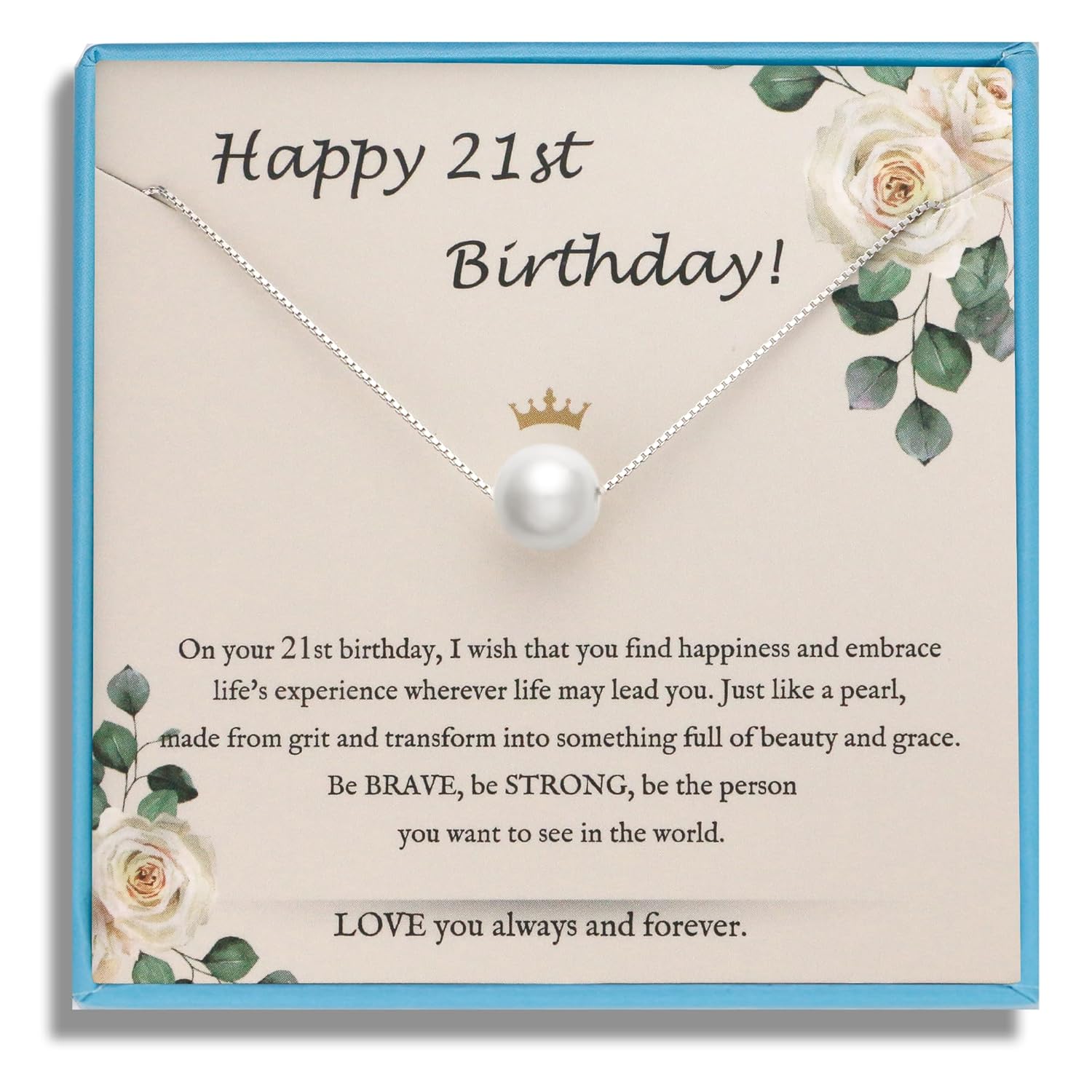 Sereney 10th Birthday Gifts for Girl Sterling Silver Pink Pearl Necklace as Gifts for 10 Year Old, Adjustable Length 10 Birthday Ideas for Teens Trendy 2025