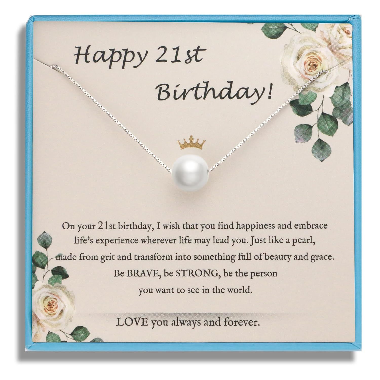 Sereney 10th Birthday Gifts for Girl Sterling Silver Pink Pearl Necklace as Gifts for 10 Year Old, Adjustable Length 10 Birthday Ideas for Teens Trendy 2025