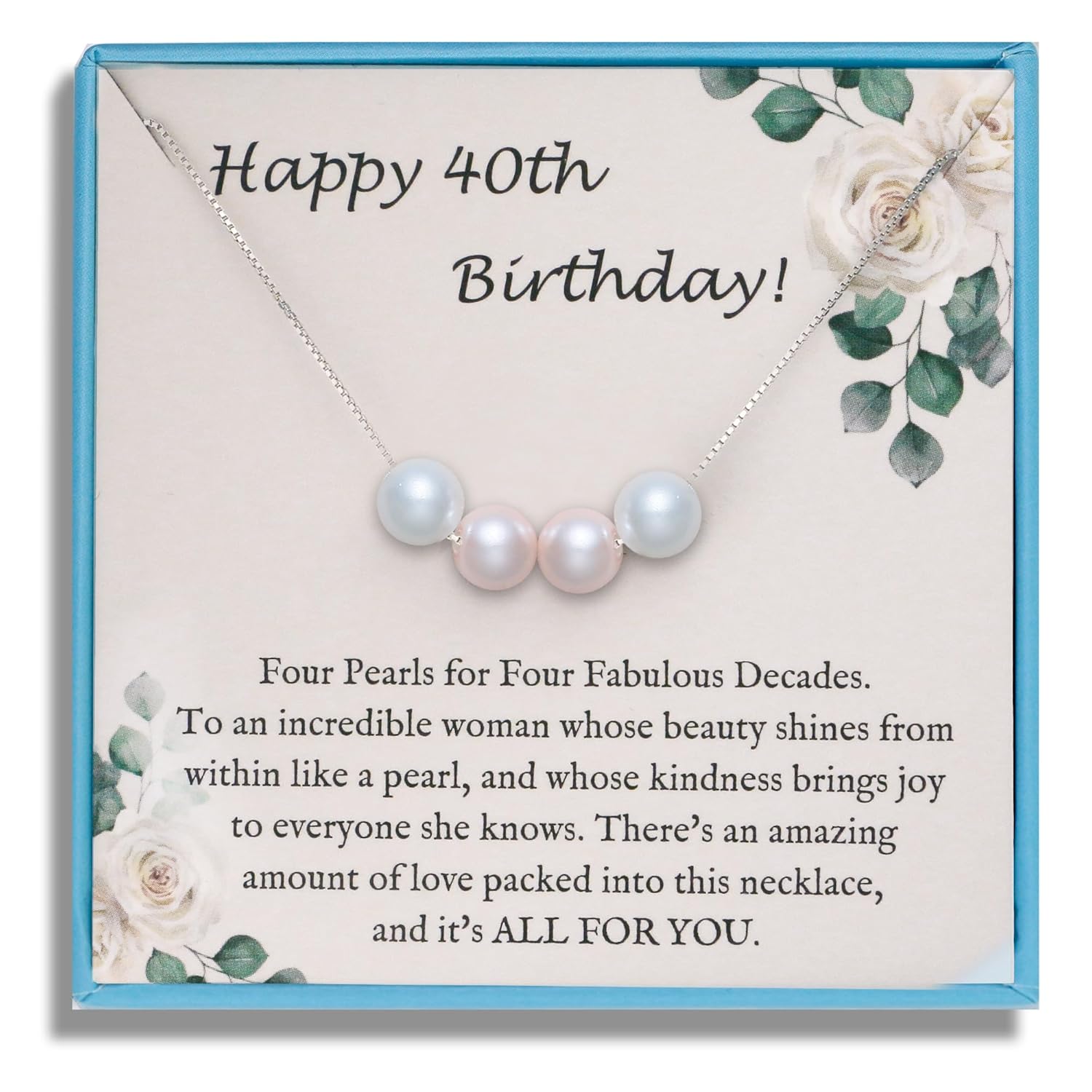 Sereney 10th Birthday Gifts for Girl Sterling Silver Pink Pearl Necklace as Gifts for 10 Year Old, Adjustable Length 10 Birthday Ideas for Teens Trendy 2025