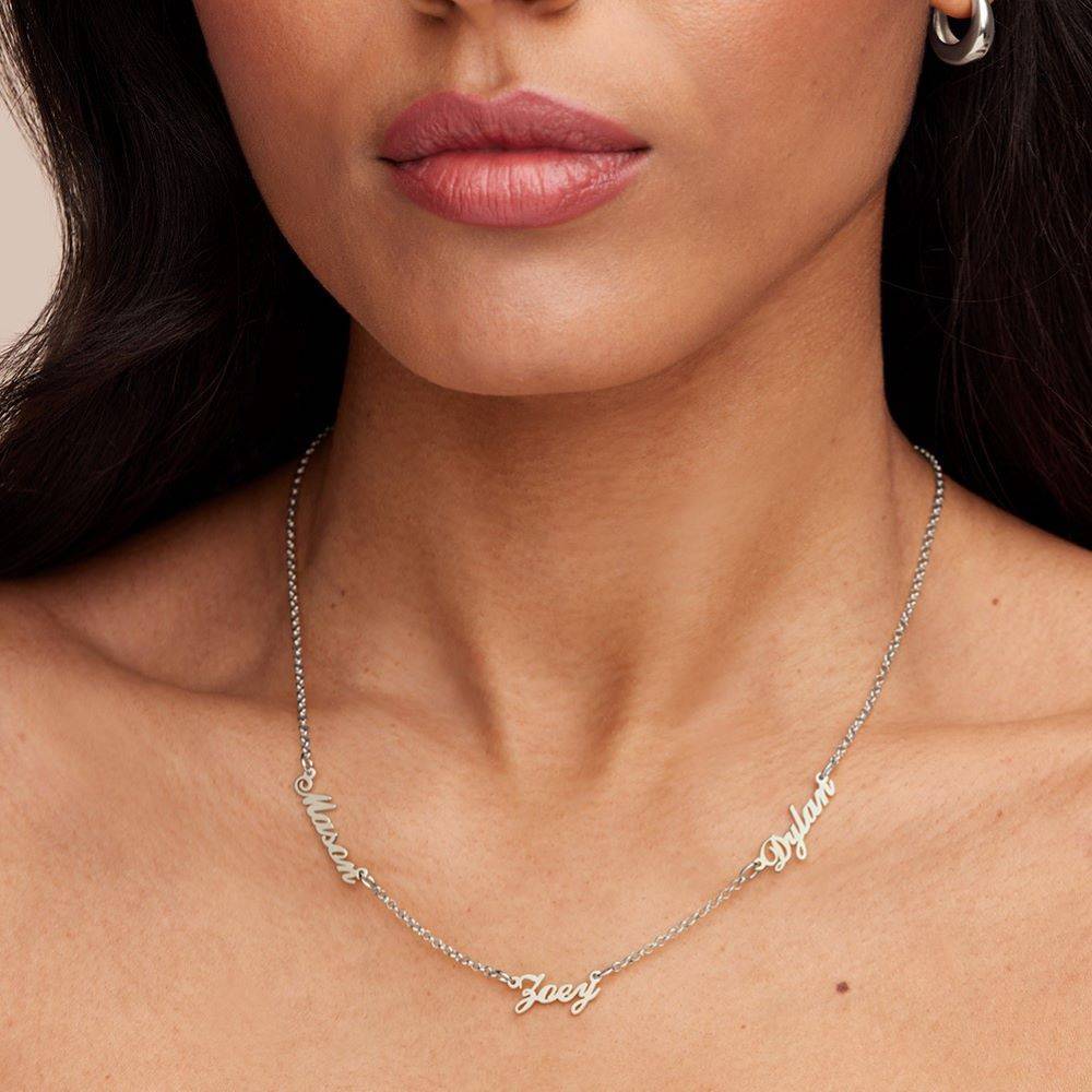 Diamond Multiple Name Necklace Chain
