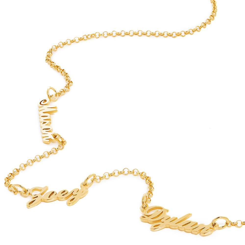 Diamond Multiple Name Necklace Chain