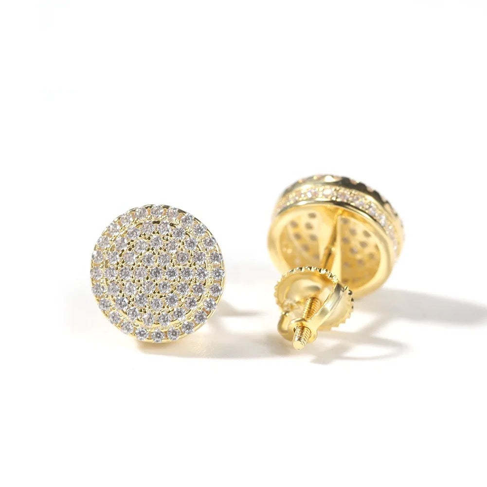 Circled Diamonds Earrings