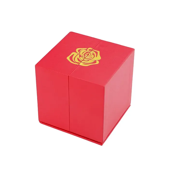 Rose Ring Box Red Jewelry Gift Box Ring Packaging Box