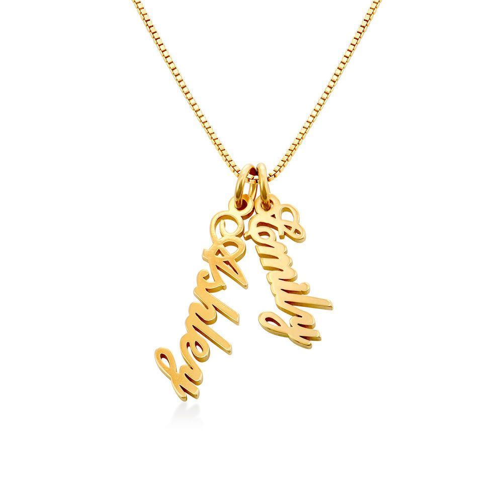Thanksgiving & Christmas Gift Personalized Vertical Name Necklace