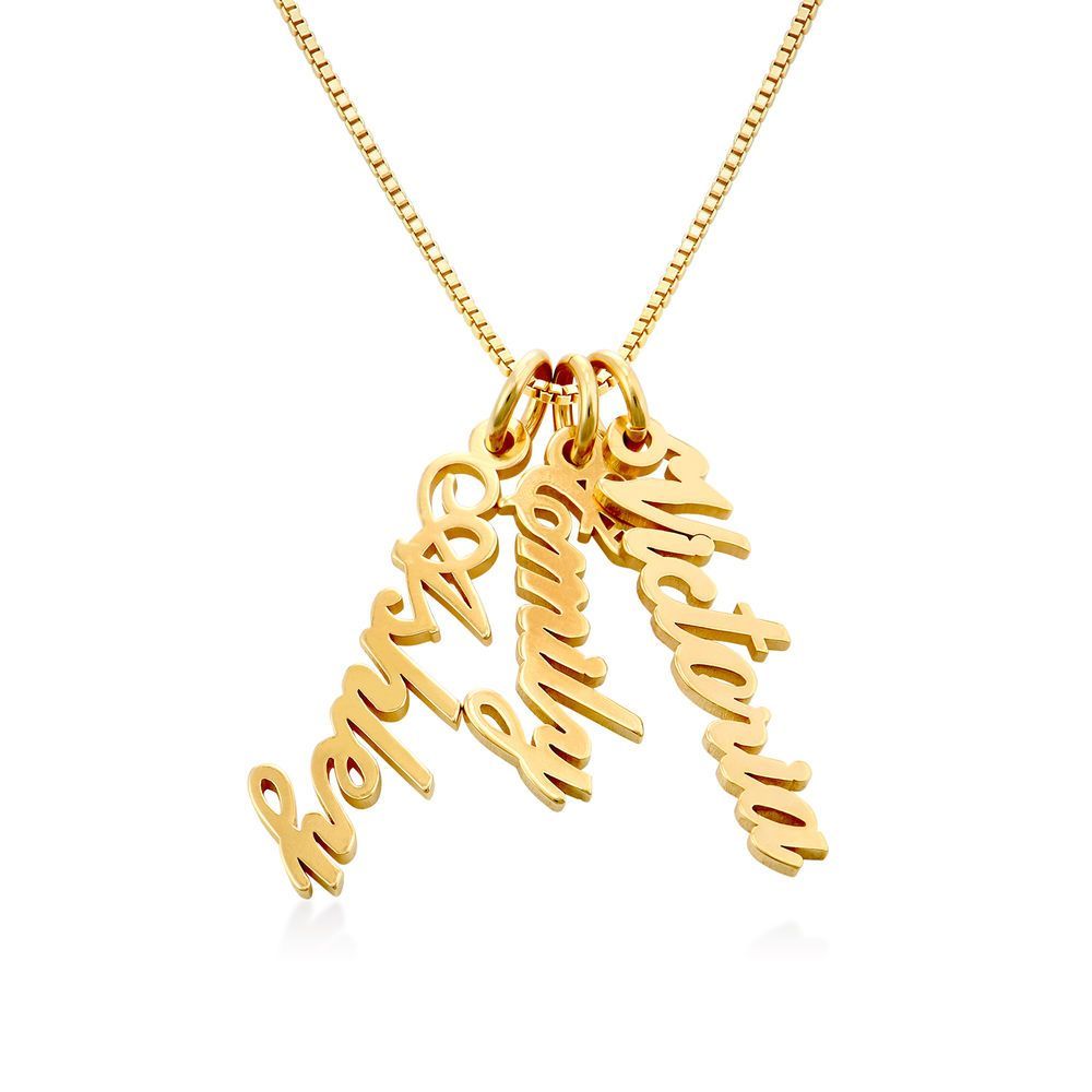 Thanksgiving & Christmas Gift Personalized Vertical Name Necklace