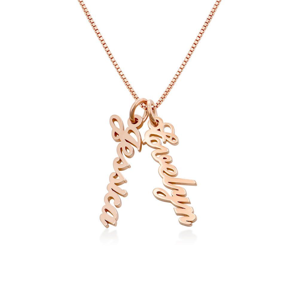 Thanksgiving & Christmas Gift Personalized Vertical Name Necklace