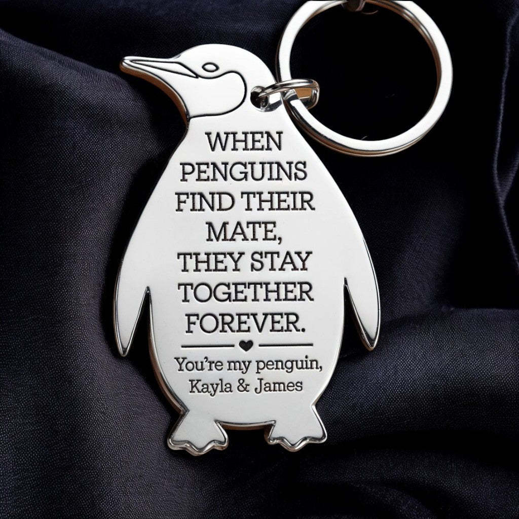 You're My Penguin Keychain - Valentine's Day Couple Gift