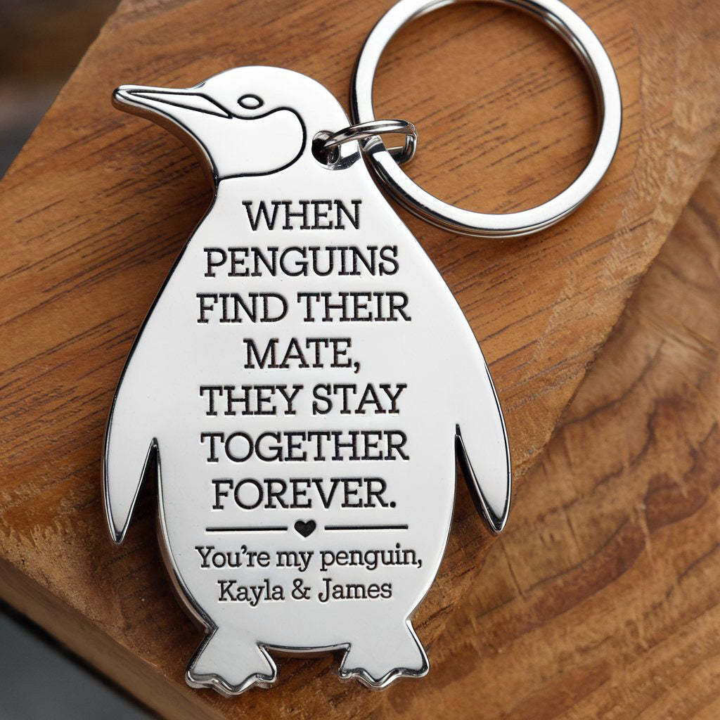 You're My Penguin Keychain - Valentine's Day Couple Gift