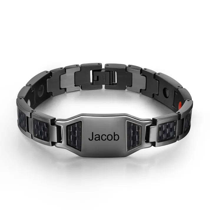 Personalized Men Bracelet wtih Name Custom Stainless Steel Bracelet For Him