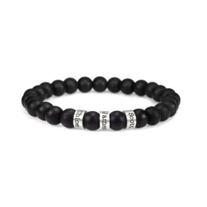 Customized Lava Tiger Eye Stone Beads Bracelet for Men