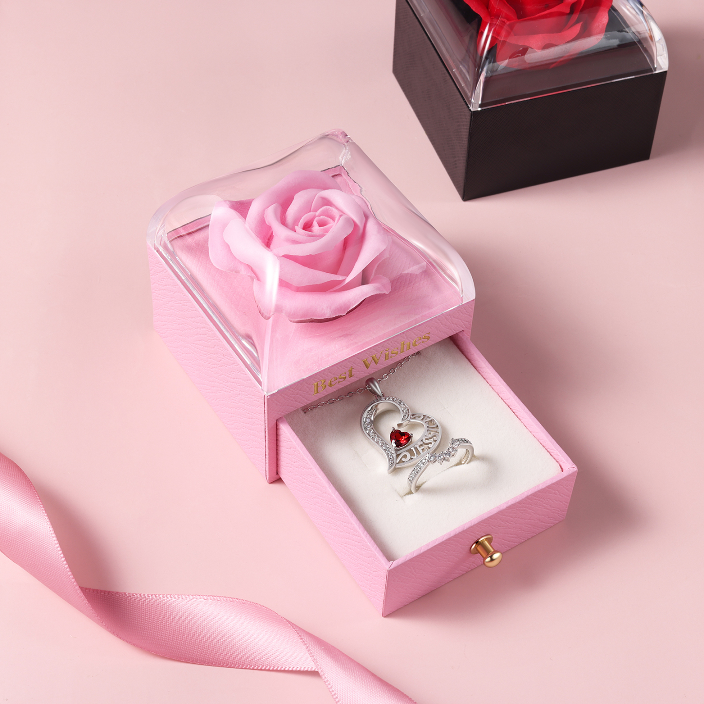 Enchanted Rose Jewelry Box Gift Package