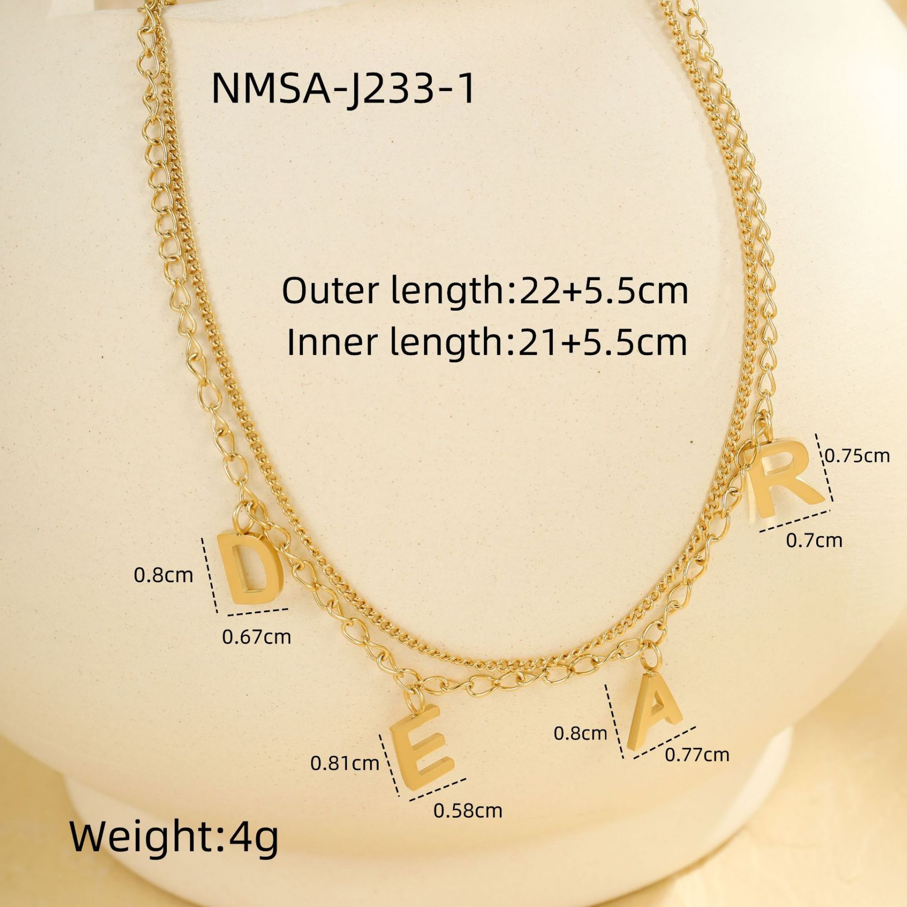 Customizable Name Letter Anklet, Fashionable Beach Anklet