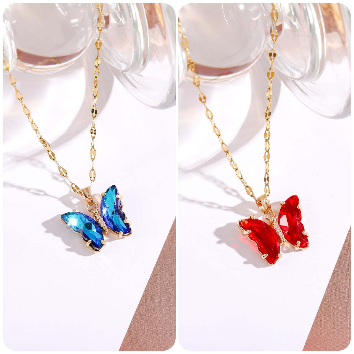 🔥BUY 1 GET 1 FREE-Crystal Butterfly Necklace