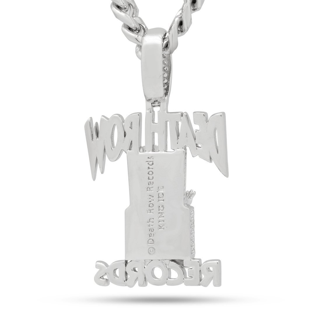 Hip Hop Death Row Records - Iced Logo Necklace