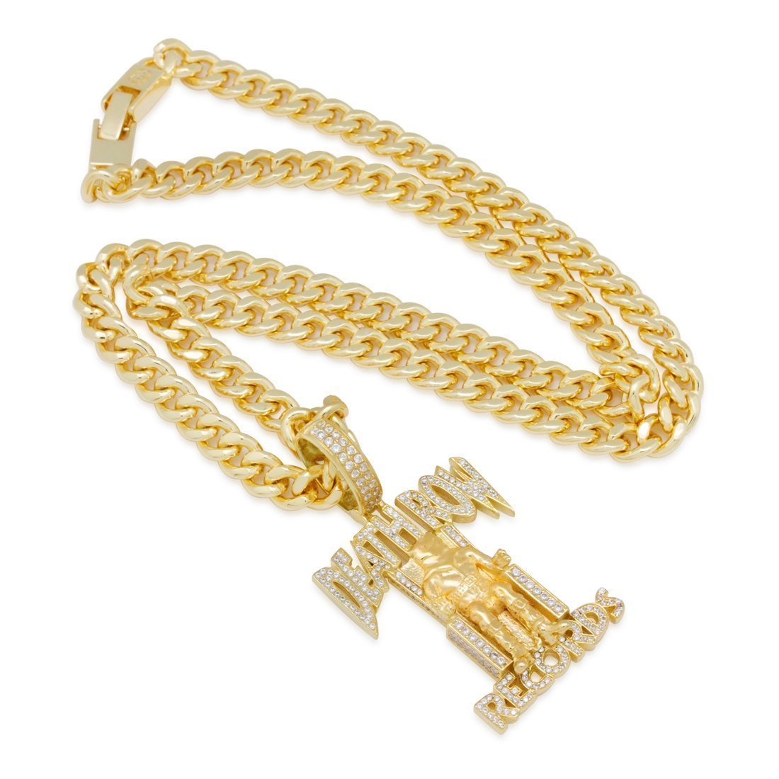 Hip Hop Death Row Records - Iced Logo Necklace