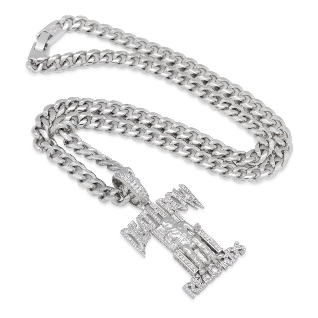 Hip Hop Death Row Records - Iced Logo Necklace